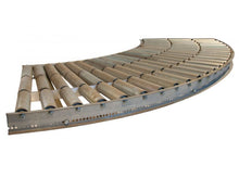 Laden Sie das Bild in den Galerie-Viewer, Rollenkurve Rollenförderer Kartonförderer 90° DLK GmbH