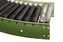 Laden Sie das Bild in den Galerie-Viewer, Stabile Rollenbahnkurve Förderkurve Rollenkurve Rollenförderer 90° DLK GmbH